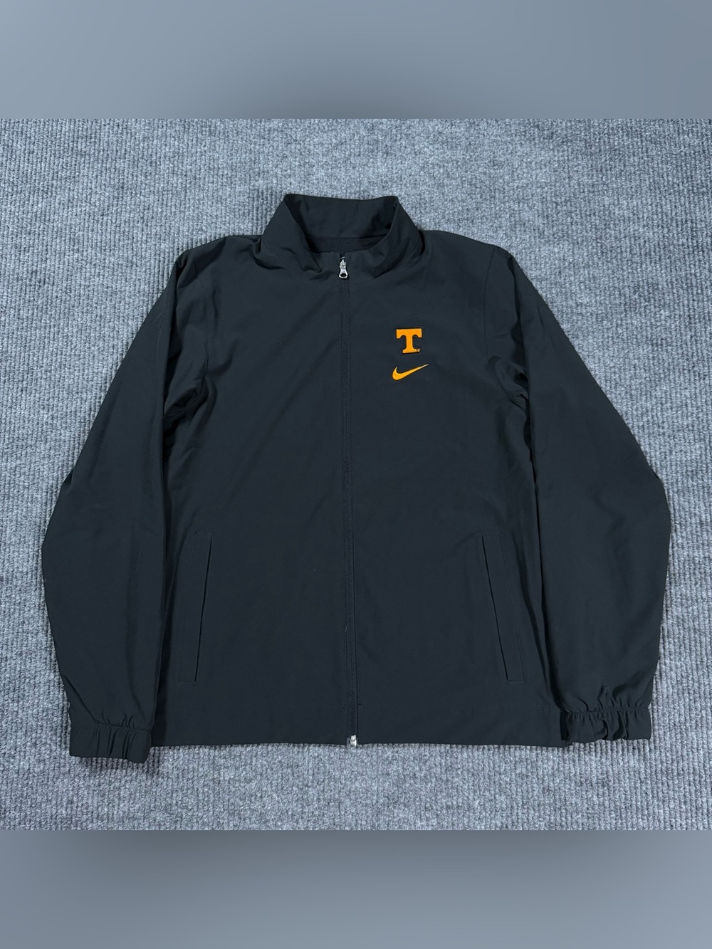 Nike Tennessee Volunteers Full Zip Jacket Mens Medium Black Windbreaker Power T